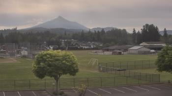 Weather camera view of Granite Falls High School.