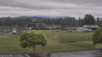 Weather camera view of Granite Falls High School.
