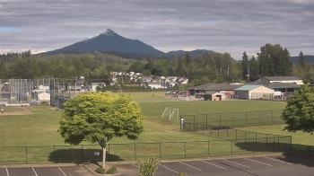 Weather camera view of Granite Falls High School.