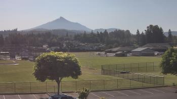 Weather camera view of Granite Falls High School.
