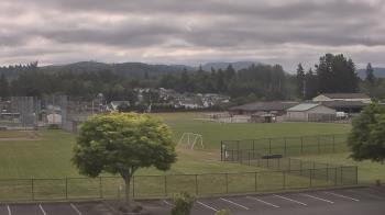 Weather camera view of Granite Falls High School.
