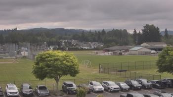 Weather camera view of Granite Falls High School.