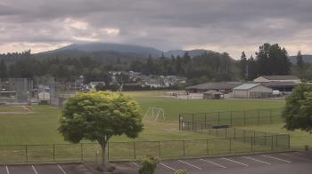 Weather camera view of Granite Falls High School.