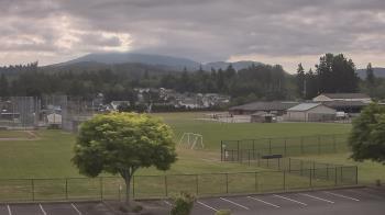 Weather camera view of Granite Falls High School.