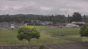 Weather camera view of Granite Falls High School.