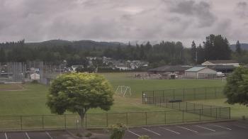 Weather camera view of Granite Falls High School.