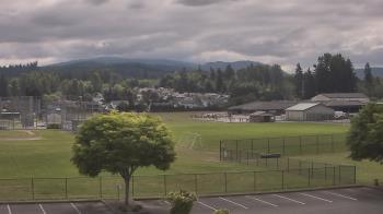 Weather camera view of Granite Falls High School.