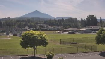Weather camera view of Granite Falls High School.