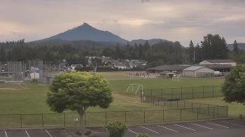 Weather camera view of Granite Falls High School.