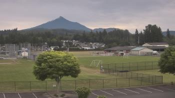 Weather camera view of Granite Falls High School.