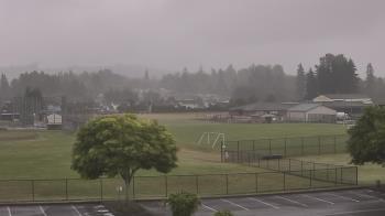 Weather camera view of Granite Falls High School.