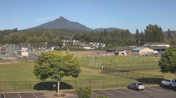 Weather camera view of Granite Falls High School.