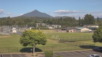 Weather camera view of Granite Falls High School.