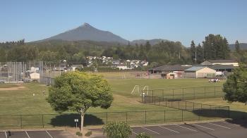 Weather camera view of Granite Falls High School.