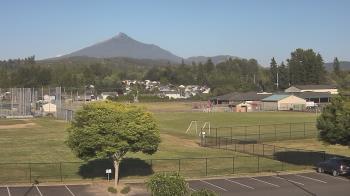 Weather camera view of Granite Falls High School.
