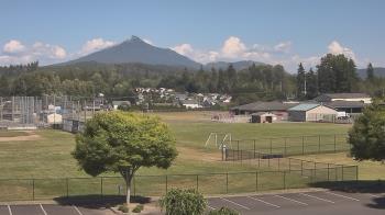 Weather camera view of Granite Falls High School.