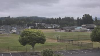 Weather camera view of Granite Falls High School.