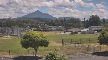 Weather camera view of Granite Falls High School.