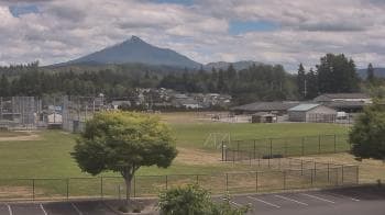 Weather camera view of Granite Falls High School.