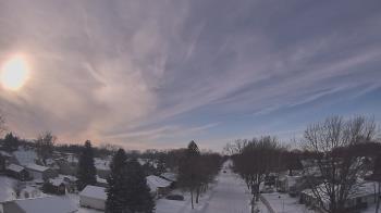 Weather camera view of Sibley East Middle and High School.