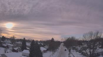 Weather camera view of Sibley East Middle and High School.