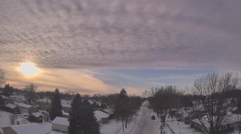 Weather camera view of Sibley East Middle and High School.