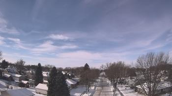 Weather camera view of Sibley East Middle and High School.