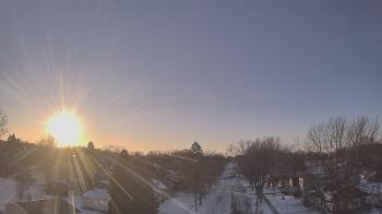 Weather camera view of Sibley East Middle and High School.