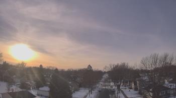 Weather camera view of Sibley East Middle and High School.