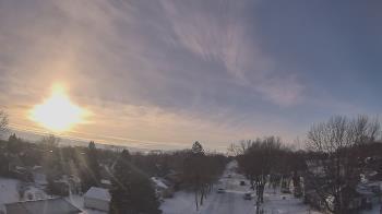 Weather camera view of Sibley East Middle and High School.
