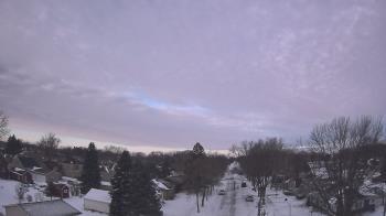 Weather camera view of Sibley East Middle and High School.