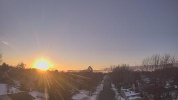 Weather camera view of Sibley East Middle and High School.