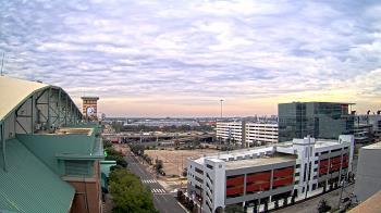 Weather camera view of Minute Maid Park.