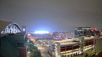 Weather camera view of Minute Maid Park.