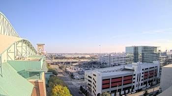 Weather camera view of Minute Maid Park.