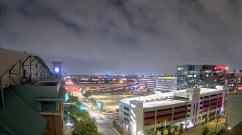 Weather camera view of Minute Maid Park.