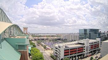 Weather camera view of Minute Maid Park.