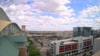 Weather camera view of Minute Maid Park.
