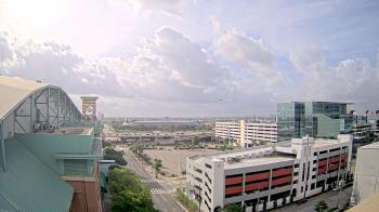 Weather camera view of Minute Maid Park.
