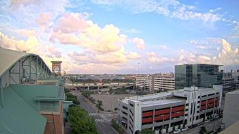 Weather camera view of Minute Maid Park.