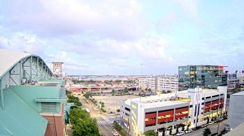 Weather camera view of Minute Maid Park.