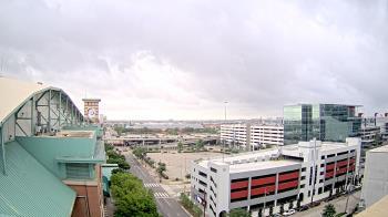 Weather camera view of Minute Maid Park.