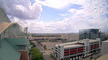 Weather camera view of Minute Maid Park.
