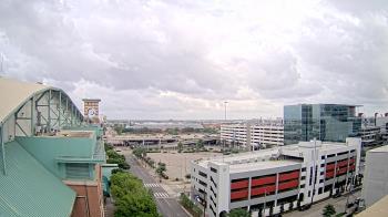 Weather camera view of Minute Maid Park.