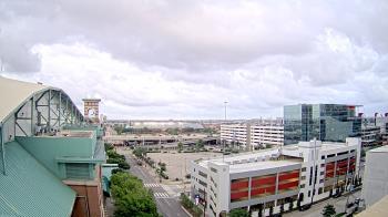 Weather camera view of Minute Maid Park.