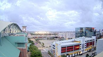 Weather camera view of Minute Maid Park.