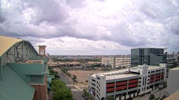 Weather camera view of Minute Maid Park.