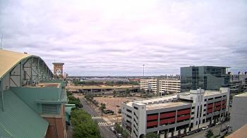 Weather camera view of Minute Maid Park.