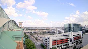 Weather camera view of Minute Maid Park.