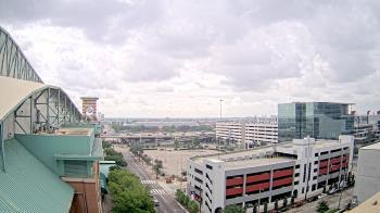 Weather camera view of Minute Maid Park.
